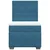 vidaXL vidaXL Box spring postelja z vzmetnico modra 80x200 cm žamet, (21311025)