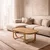 Hanah Home klub sto Tual 110, 110 cm, hrast