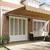 Skrovita tenda Šareni 600 × 300 cm Tkanina i Aluminij