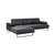 Atelier del Sofa Ugaona garnitura Antracit