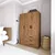 Hanah Home Garderober Easy 1600-56, 90x174.8x47 cm, Smeđi