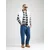 JACK & JONES Srajca JWHJOSHUA črna/bela