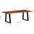 Vidaxl Klubska mizica medeno rjava 110x55x40 cm trden akacijev les