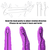 Paloqueth Realistic Dildo Vibrator with 360° Rotating 9 Different Vibrations Purple