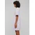 Womens striped dress oversized white/purple