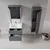 HANAH HOME Kupatilski ormarić sa umivaonikom i ogledalom (2 komada) Messina 65 v2 400