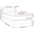 Vidaxl Box spring postelja z vzmetnico temno rjava 90x200 cm blago