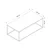 Hanah Home Klub sto Tiger, 120x42x60 cm, Antracit