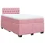 Vidaxl Box spring postelja z vzmetnico roza 120x190 cm žamet