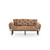 Atelier del Sofa Trosed na razvlačenje Nitta 185x85x70cm Svetlobraon