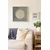 WallXpert uramljena MDF slika ARTKARE9, svetli mesec i jato ptica na sivozelenoj pozadini, 48 x 48 cm