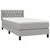 Vidaxl Box spring postelja z vzmetnico svetlo siva 90x190 cm blago