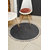 ARTEMIS Okrugli tepih 80x80, Krzneni, Antracit
