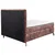Esposa BOXSPRING POSTELJA 140 cm  x 200 cm , tekstil vinsko rdeča