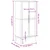 Ormar FLORO bijeli 77 x 53 x 171 cm od masivne borovine