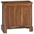 Ormarić za pohranu Prirodna 60 x 30 x 60 cm Čvrsto teak drvo