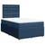 Vidaxl Box spring postelja z vzmetnico moder 120x200 cm blago