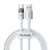 Mcdodo MCDODO KABEL USB-A USB-C HITRO POLNJENJE USB TIPA C 6A 100W 1M LED BELA