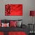 WALLXPERT Zidni sat YYCS 8, Crveni