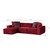 Atelier del Sofa Ugaona garnitura 100x76x170cm Crvena