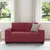 Vidaxl Dvosed vinsko rdeč 160x77x82 cm blago