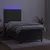 Vidaxl Box spring postelja z vzmetnico LED temno siva 80x200 cm žamet