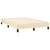 Vidaxl Box spring postelja z vzmetnico krem 120x190 cm blago