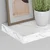 Polica na zidu Zidne 2 pcs Bijeli mramor 23 x 23,5 x 4 cm
