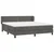 Vidaxl Box spring postelja z vzmetnico temno siva 180x200 cm žamet
