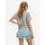 Imily Bela Bluza modra/svetlo modra/bela