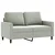 3-dijelni set sofa s jastucima svjetlosivi baršunasti