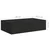 Zidne police s ladicom 2 kom crne 40 x 23,5 x 10 cm MDF