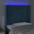 Vidaxl LED posteljno vzglavje temno modro 93x16x118/128 cm žamet