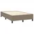 Vidaxl Box spring postelja z vzmetnico taupe 120x200 cm blago