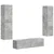 Set TV komoda 6 pcs Betonski sivi Konstruirano drvo