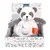 Plyšová panda so svetlom Panda Nightlight Unicef Collection Doudou et Compagnie v darčekovom balení biela 15 cm od 0 mes DC3996