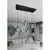 Luster na sajli COSMO 6xE14/10W/230V crna/siva