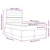 Vidaxl LED Box Spring Postelja Temno rjava 120 x 190 cm blago