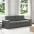 Vidaxl Kavč Temno siva 222 x 80 x 82 cm blago