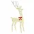 Obitelj jelena 3 pcs Topla bijela 67 x 26 x 127 cm PET