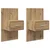 Noćni ormar s ladicama 2 pcs Umjetnički hrast 50 x 32,5 x 80cm