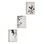 Wallity Uramljena slika Huhu479, 30x40 cm , 3 dela