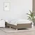Vidaxl Posteljni okvir brez vzmetnice taupe 100x200 cm blago