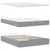 Otomanski krevet s madracem svijetlosivi 140x190 cm od tkanine