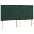 Vidaxl Box spring postelja z vzmetnico temno zelena 200x200 cm žamet