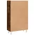 Visoka komoda boja hrasta 69,5 x 31 x 115 cm konstruirano drvo