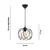 Opviq Luster Kruhovy, Crni