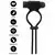 Hidden Desire Extreme Vibrating & Adjustable C-Ring Black