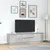TV ormarić s LED svjetlima siva boja betona 193,5x41x50 cm
