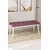 Hanah Home klupa Pera, 105 cm, puder roze / bela